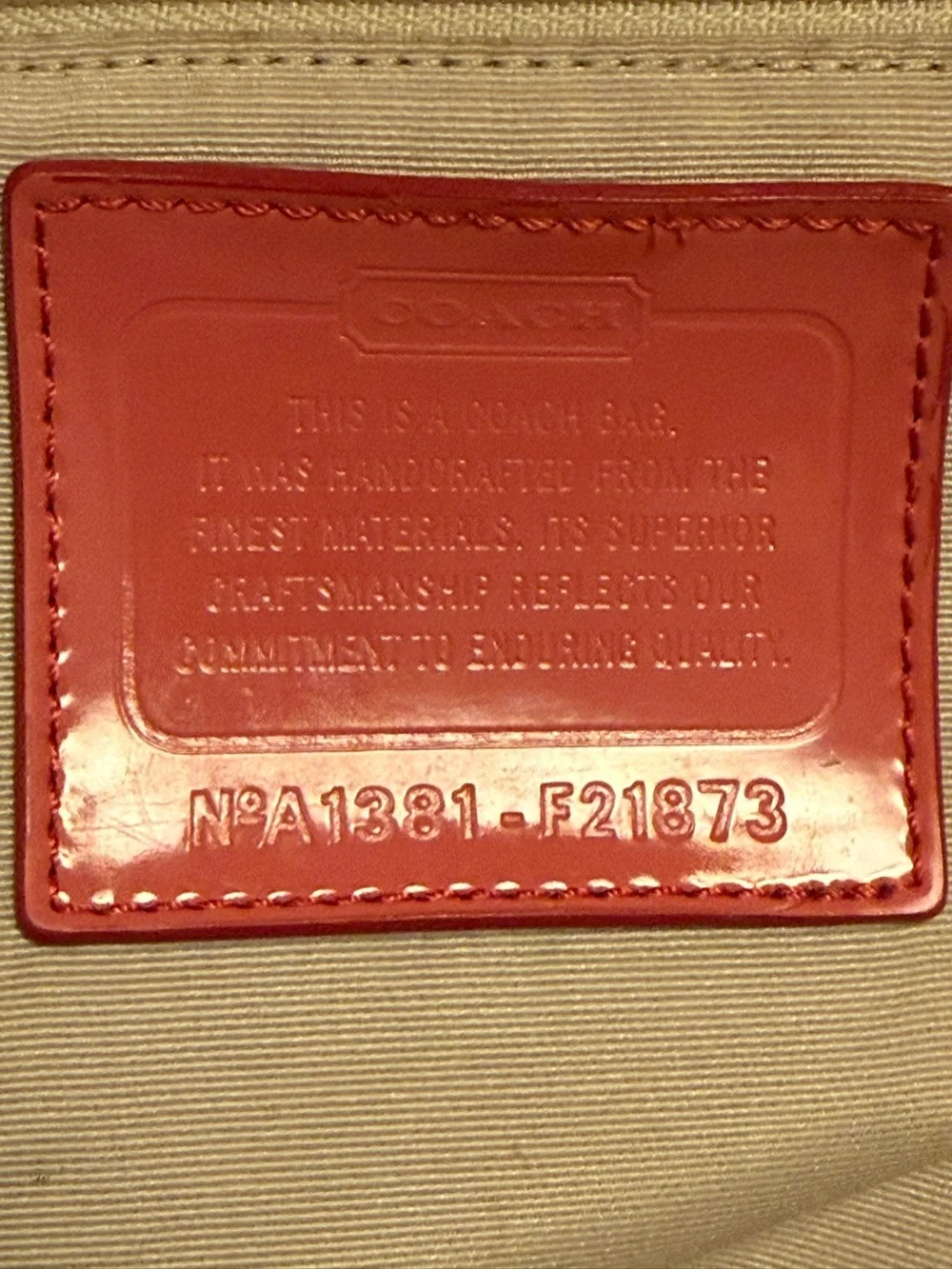 Coach discontinued signature